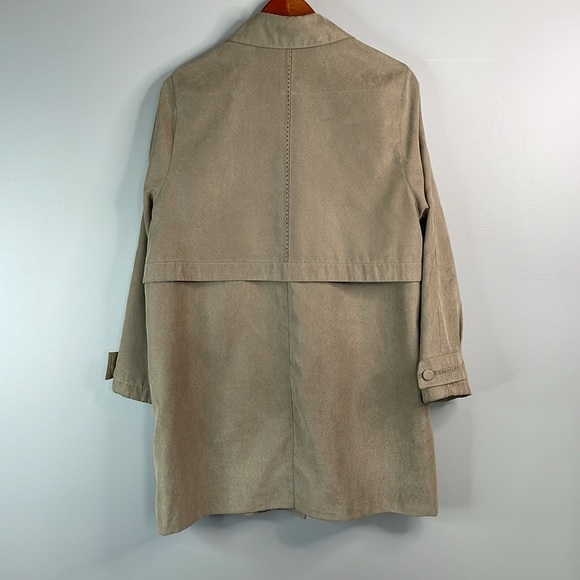 VINTAGE Y2K Marcona Chamois Jacket Olive Green Perforated Seams Size L - Picture 6 of 13